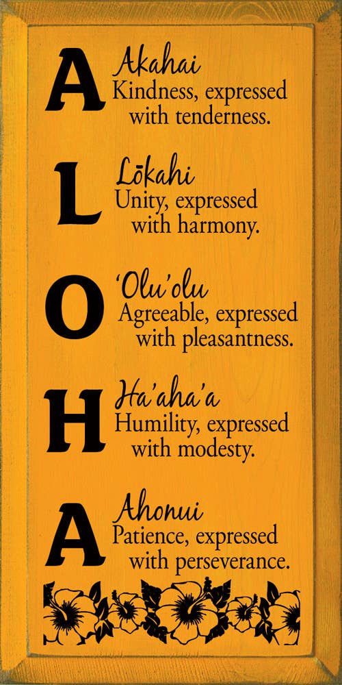 SAWDUST CITY – wholesale Skylt – Aloha mening trä tecken9