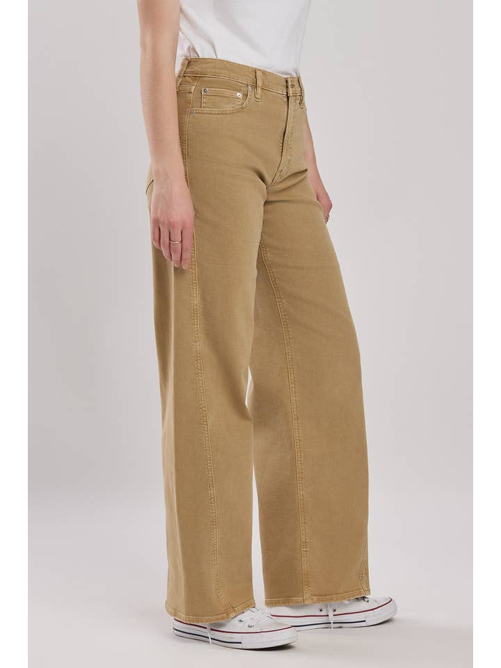 Ryder Super High Rise Baggy Jean-Light Wheat for wholesale on Faire