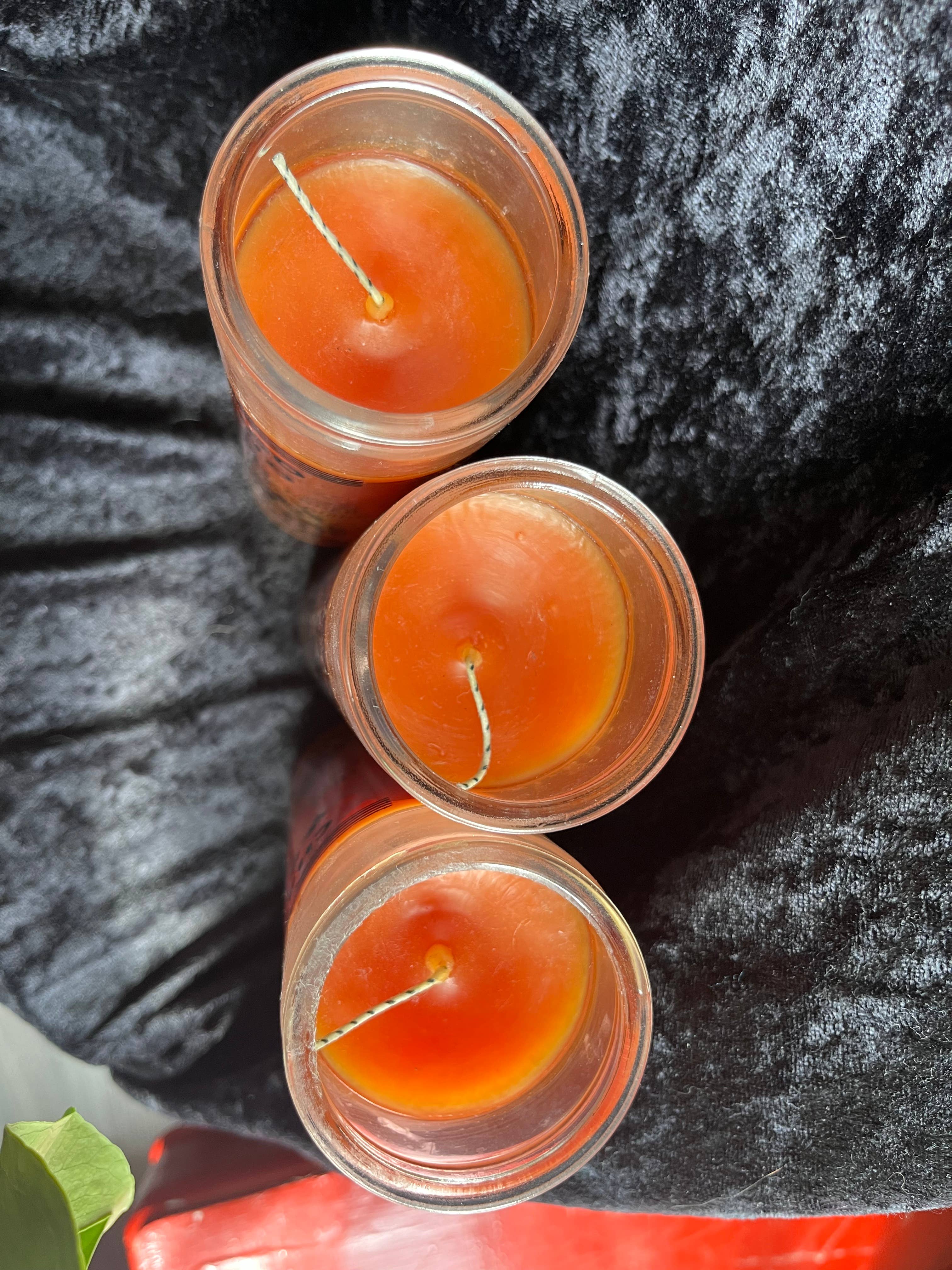 Divine Pathways - Wholesale Pillar Candle - Chango Macho Spirit of Good Luck Offering Orange Candle1
