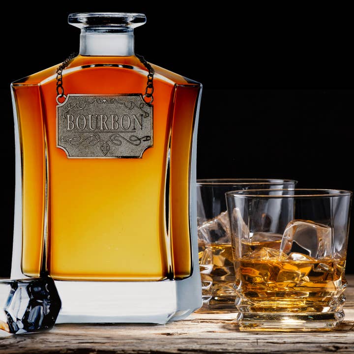 Bezrat - Wholesale Karaf - Whiskey karaf met labeltags - Glazen luchtdichte stop4