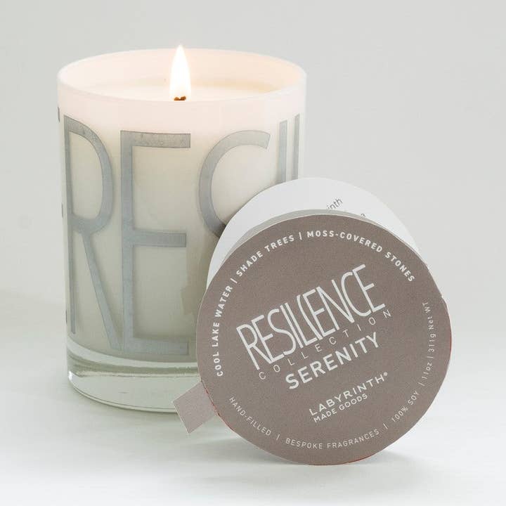 100% Soy Serenity 60-hour Candle for wholesale by Labyrinth Made Goods