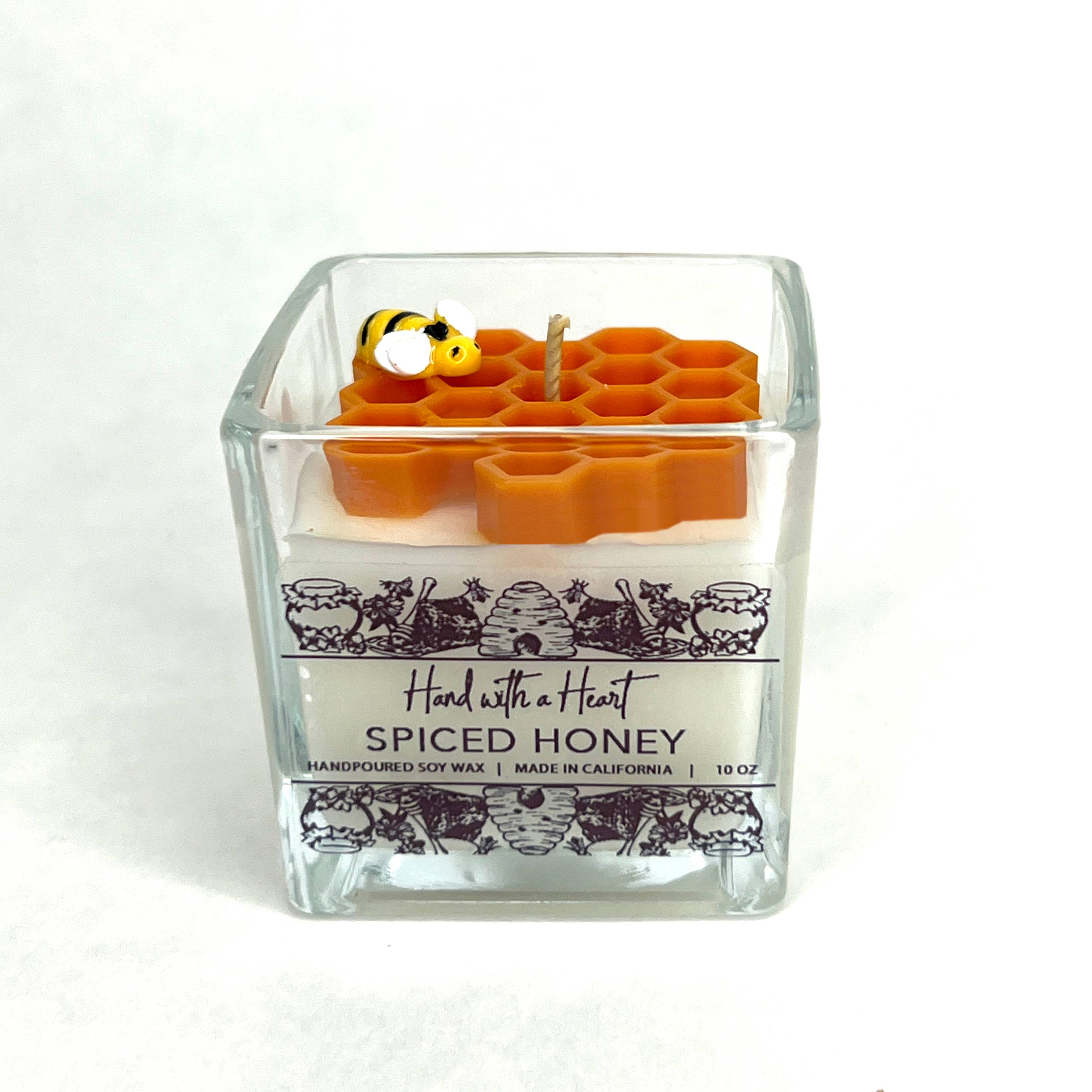Hand with a Heart - Wholesale Jar/Filled Candle - Spiced Honey Soy Wax Candle5