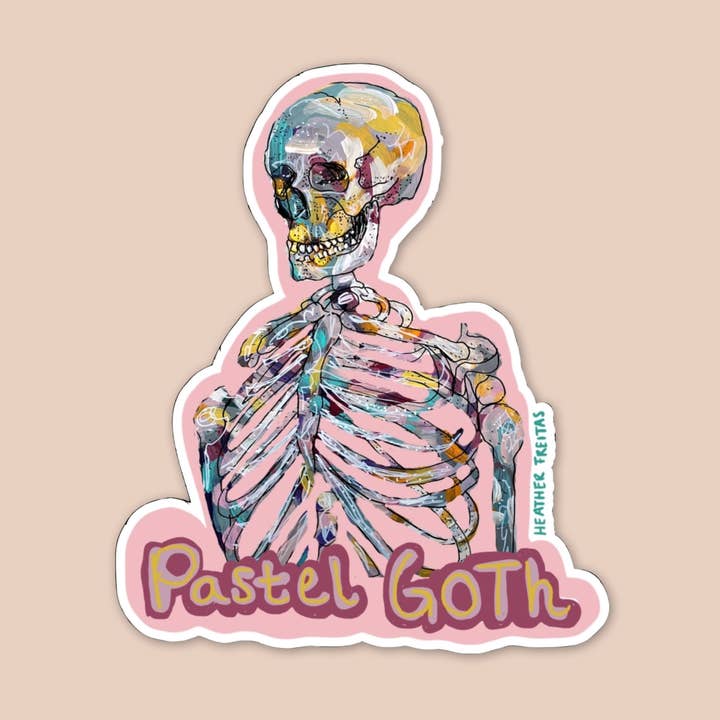 Heather Freitas - Wholesale Sticker - Pastel Goth Sticker0