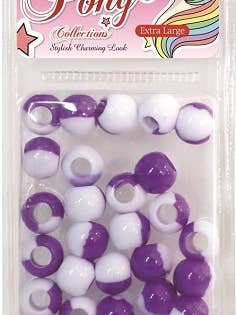 EXTRA LARGE TWO TONE ROUND BEADS No 10538 for wholesale by MI Hair Distribution