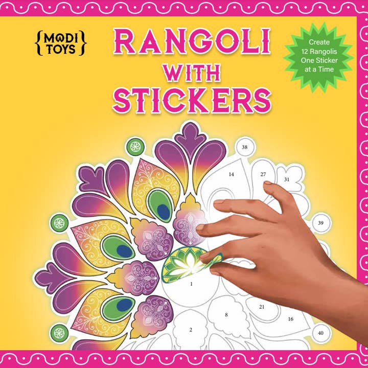 Rangoli With Stickers: Holi Activity Book for wholesale by Modi Toys