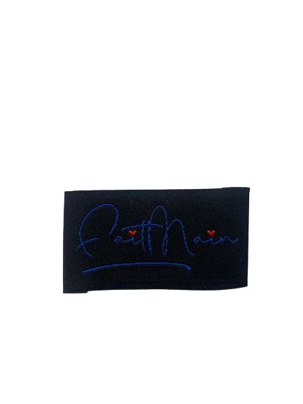 L’Étiquette Home Couture - Wholesale Craft Sewing Kit - Woven label to sew "Handmade" Black and Navy2