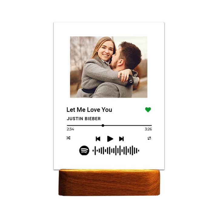 CanvasChamp - Wholesale Plaque - Personalized Spotify Acrylic Song Plaque with LED Base6