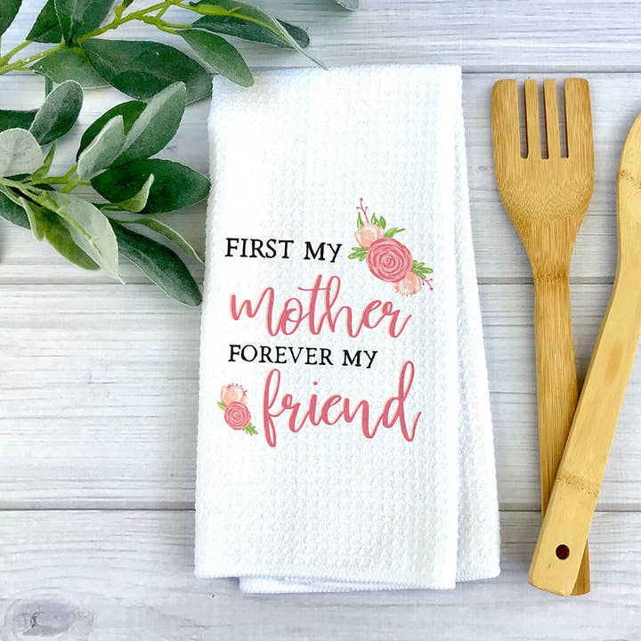 Torchon de cuisine maman amie, torchon mère, fête des mères pour la vente par Canary Road