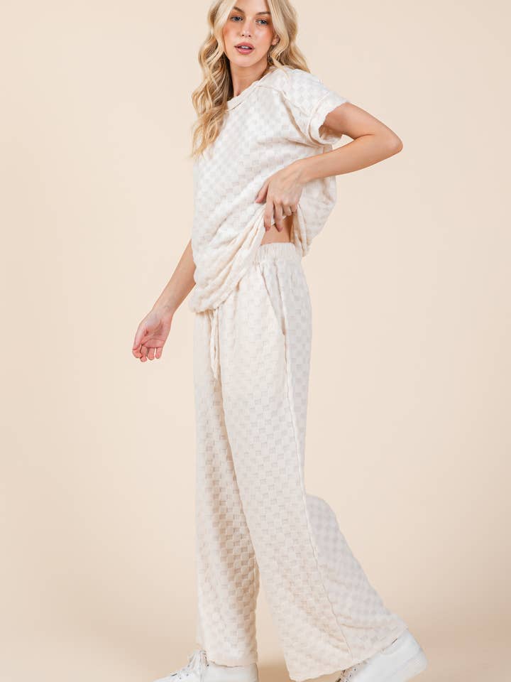 BOMBOM - Vente Pantalon – femme - PANTALON À CARREAUX DUVETEUX PA110513