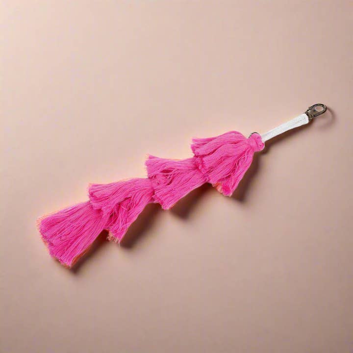 Multi-Tassel Elegant Long Bag Charm | Key Chain | Zipper Pull - Thailand for wholesale by Lumily