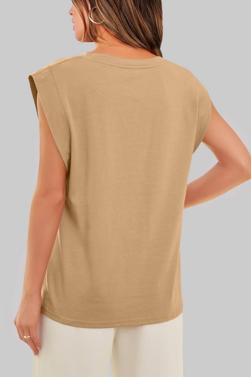 Lily Clothing - Wholesale T-Shirt - Women's - ROUND NECK LOOSE SHORT SLEEVE T SHIRT_CWTSTS03313