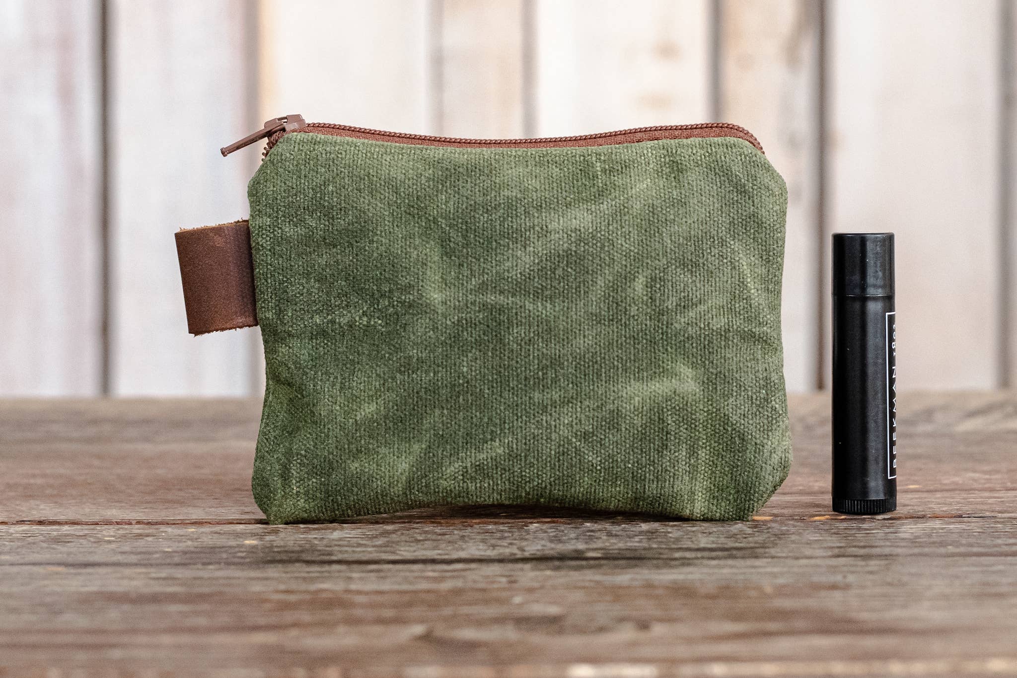 In Blue Handmade - Wholesale Pouch - Unisex - Small Handmade Waxed Canvas Zipper Pouch4