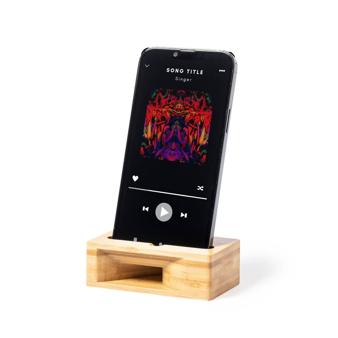 Fustik - Wholesale Speakers - Customizable Bamboo Sound Amplifier Stand