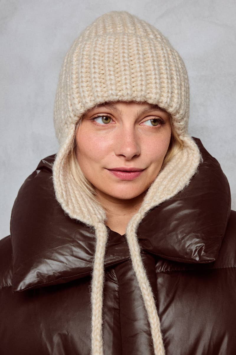 BYREN | ÉLINE L'ATELIER - Wholesale Beanie - Women's - Wool Earflap Beanie MJ205SD4