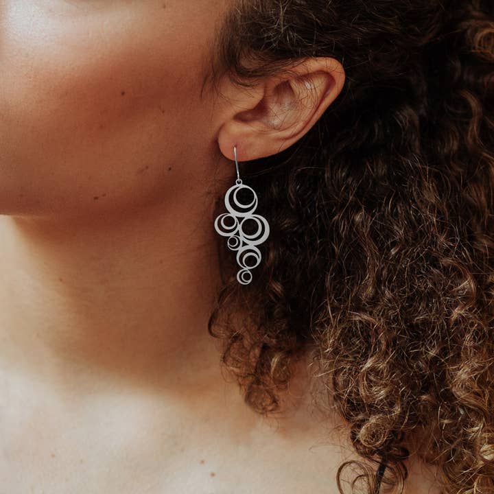 RAS - Wholesale Dangle Earrings - Adele Silver Plated Small Earring1