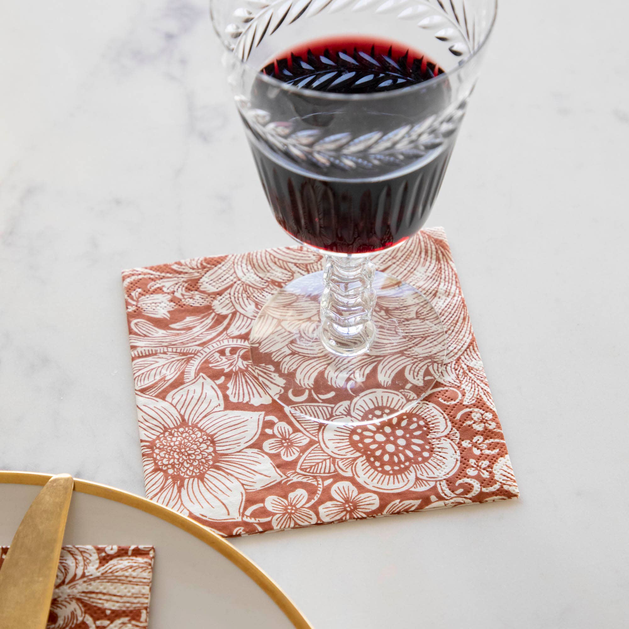 Hester & Cook - Stationery - Wholesale Disposable Napkin - Harvest Bouquet Cocktail Napkin1