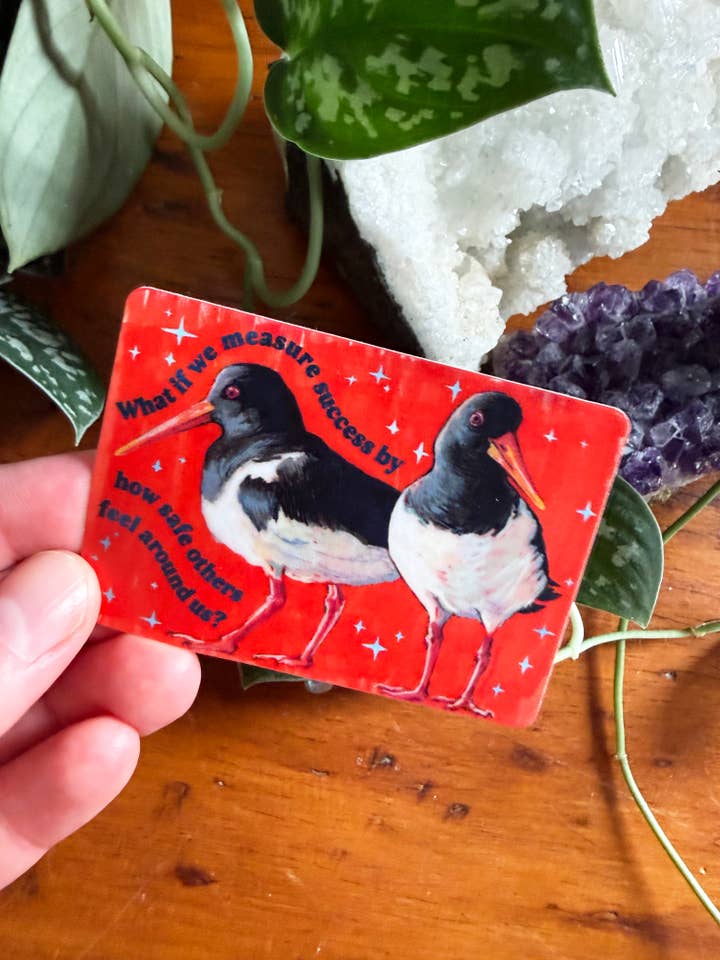 Mide el éxito por lo seguros que se sienten los demás: pegatina para venta al por mayor de Fabulously Feminist