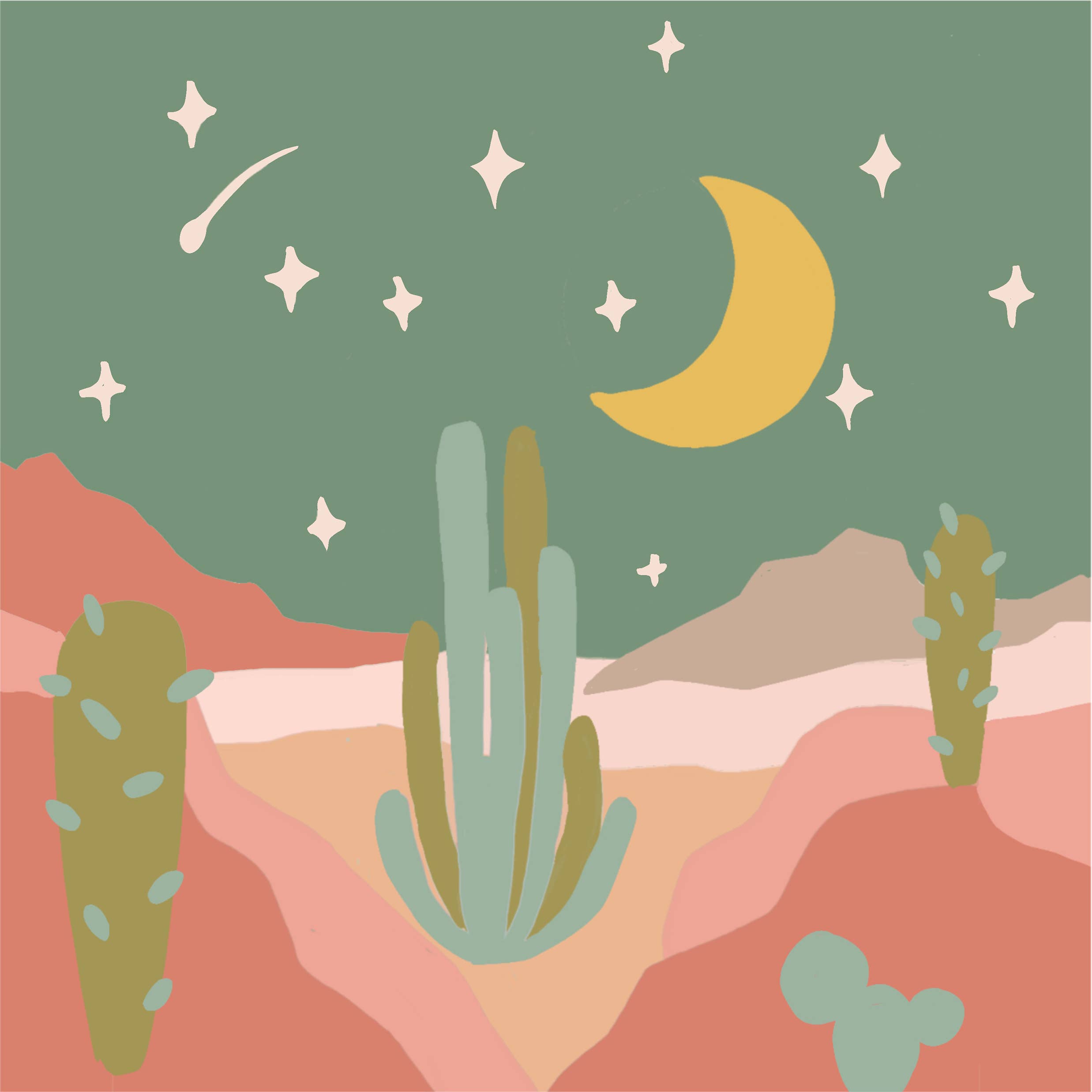 Breathe People - Wholesale DIY Craft Kit - Zen Desert Meditative Art Paint by Number Kit + Easel5