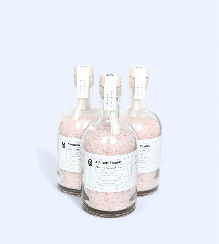 Mameni Beauty - Wholesale Bath Soak/Milk - “Compassion” Pink Himalayan Salt Soak9
