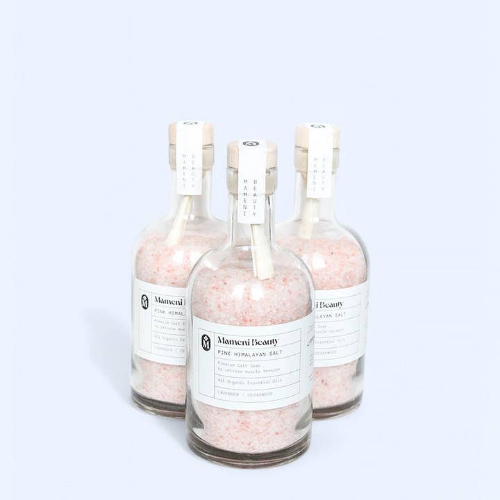 Mameni Beauty - Wholesale Bath Soak/Milk - “Compassion” Pink Himalayan Salt Soak9