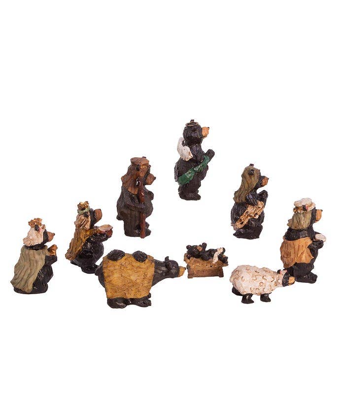 Kurt S. Adler, Inc. - Vente Crèche de Noël - 4"EN RÉSINE DE LA CRÈCHE SET 9PC3
