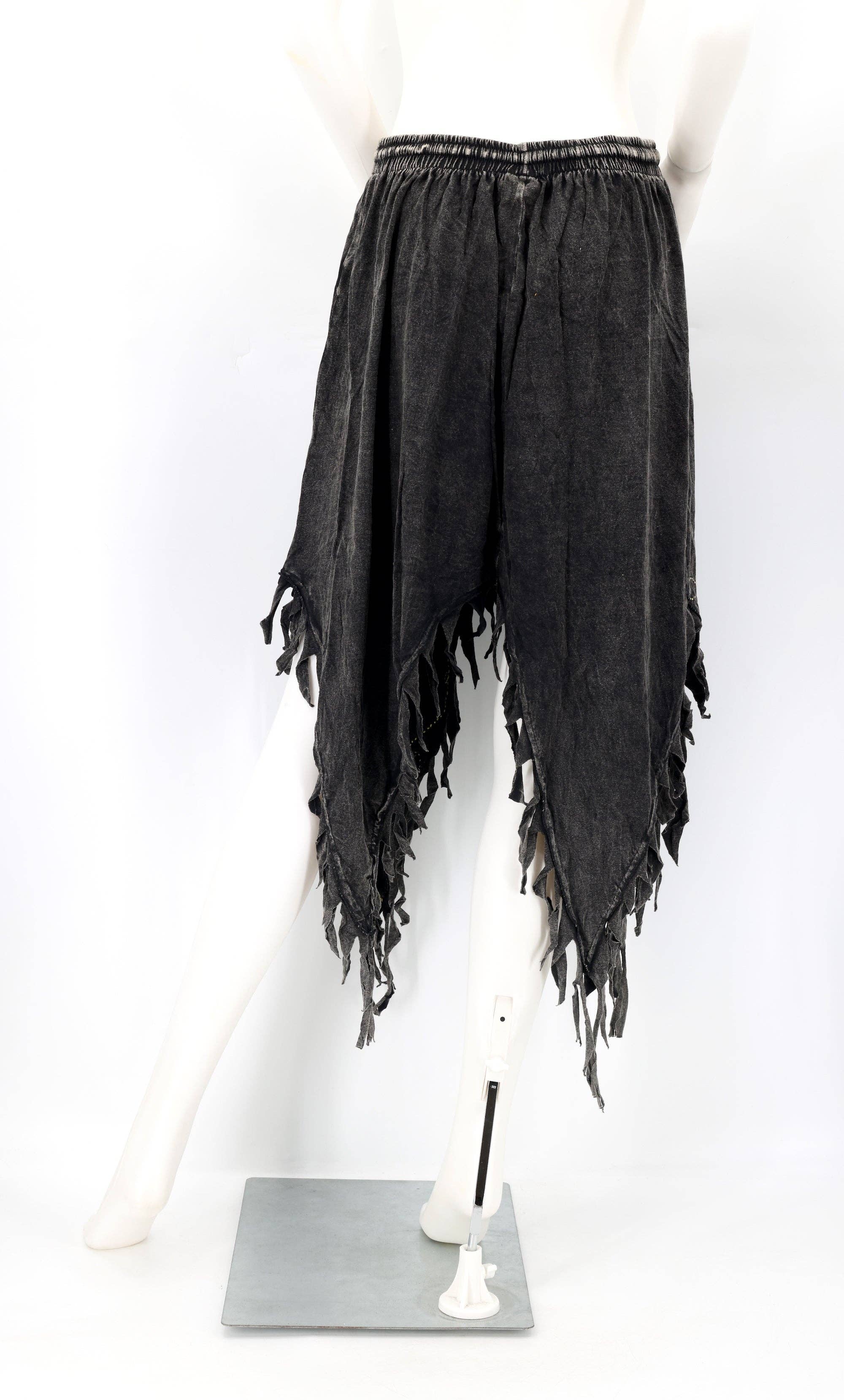 Himalaya Handmade - Wholesale Skirt - Women's - Cotton Hippie Handmade Floral Embroidered Stone Washed Fringe Skirt5