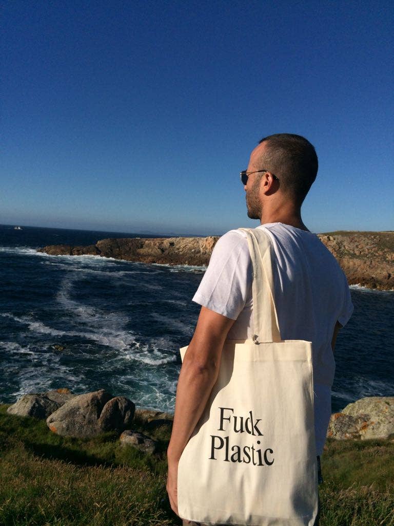 YES FUTURE - Vendita all'ingrosso Borsa tote - Unisex - Borsa tote FUCK PLASTIC2