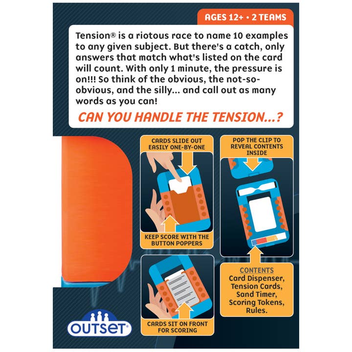 Outset Games and Cobble Hill Puzzles - Wholesale Card Game - 🎉 Tension: Travel Edition – The Fast-Paced Naming Game! 🚗