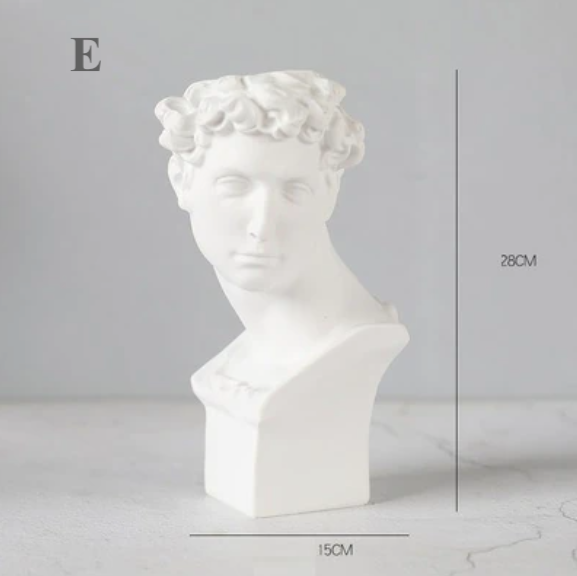 Homerely (We Cover All Import Duties) – wholesale Vase – Resin Human Head Portrait Vase4