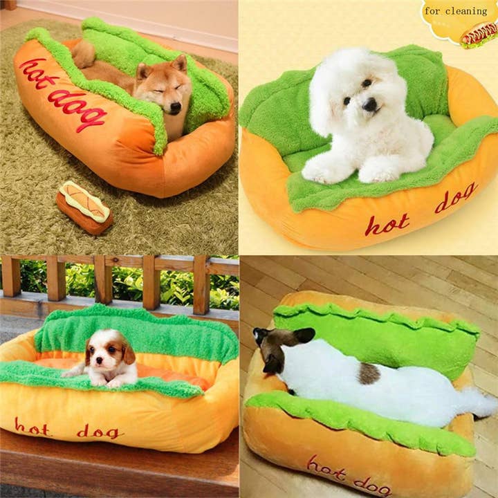 Furr-Baby Gifts - Wholesale Pet Bed - Cat/Dog - Hot Dog Shaped Pet Bed