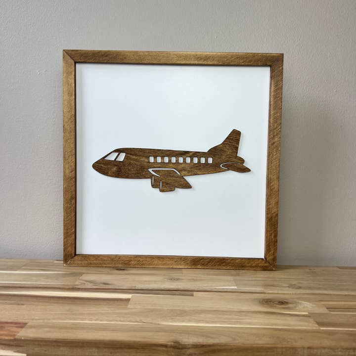 Nail and Hook Laser Cut Home Decor - Wholesale Sign - Airplane Sign | Airplane Room Decor2