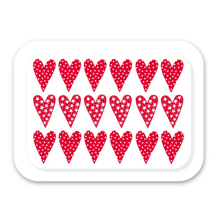 Dekorativ bakke 27x20 cm - Hjerter for engroshandel hos Anneko Design Sweden