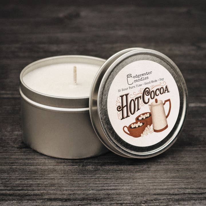 Travel Tin - Hot Cocoa for wholesale by Edgewater Candles
