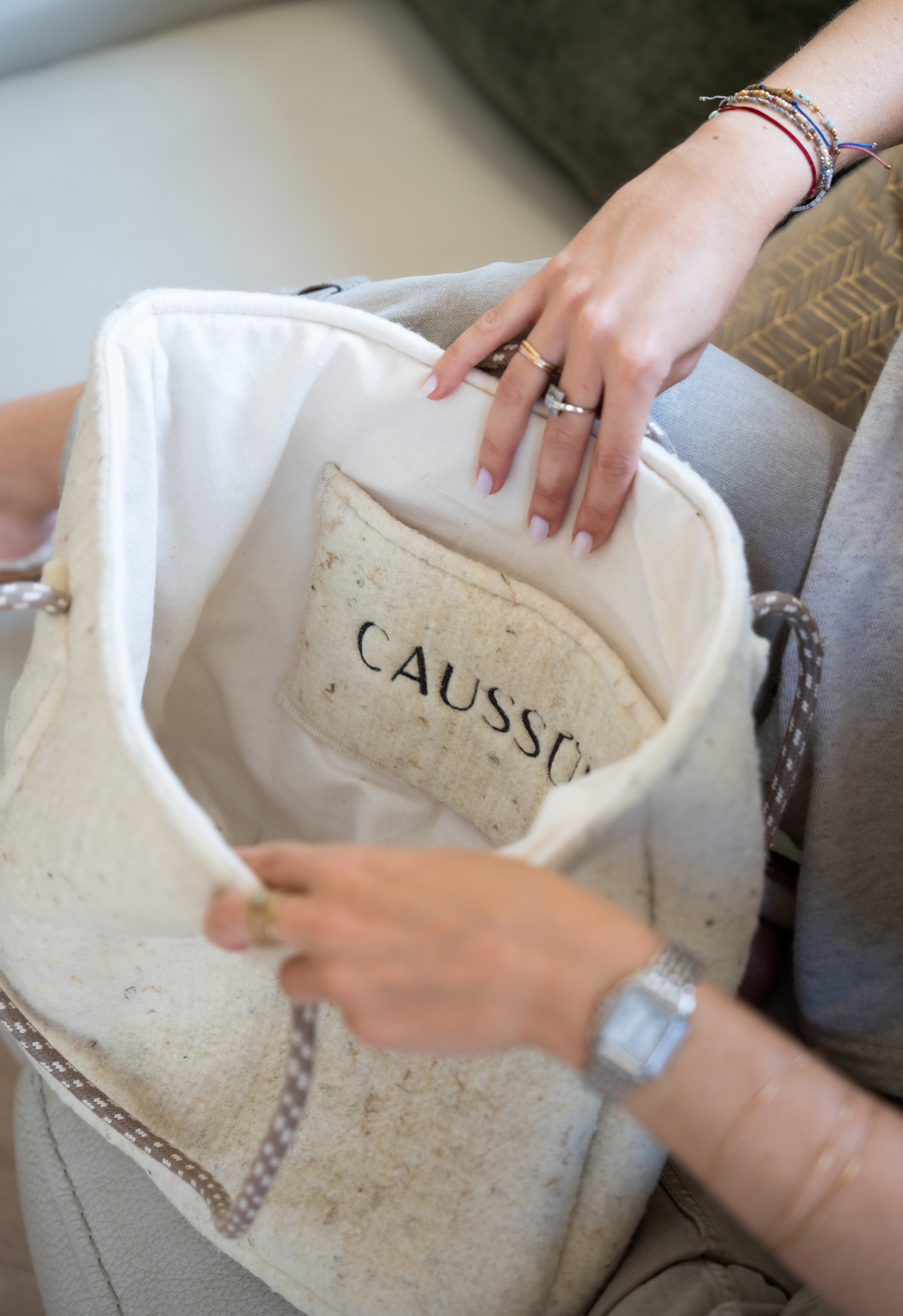 Caussün - Wholesale Tote Bag - Women's - The Little Natural Tote1