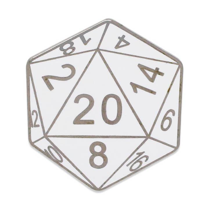Ensemble complet de jeux de table à 20 faces, épinglette en émail dur pour la vente par WizardPins