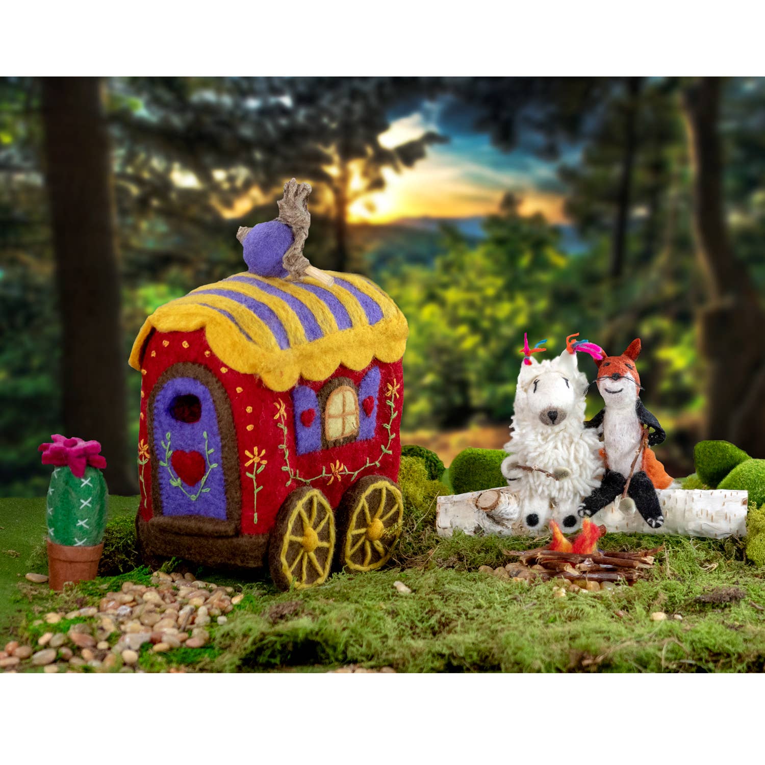 dZi Handmade – Engroshandel Pynt – Lama Wild Woolie6