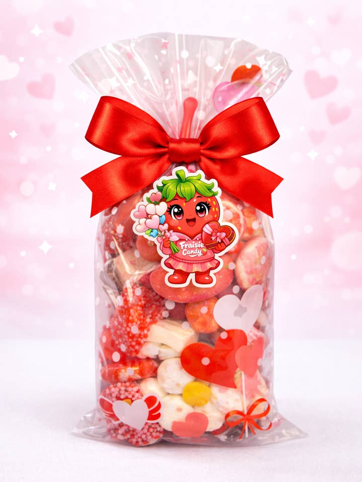 Sachet bonbons tendres et gourmands pour la vente par FRAISIE CANDY