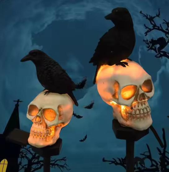 Holiday Farm – Großhandel Außen-/Gartenleuchten – In Bulk Solar-LED-Gartenleuchten mit Skelettmotiv2