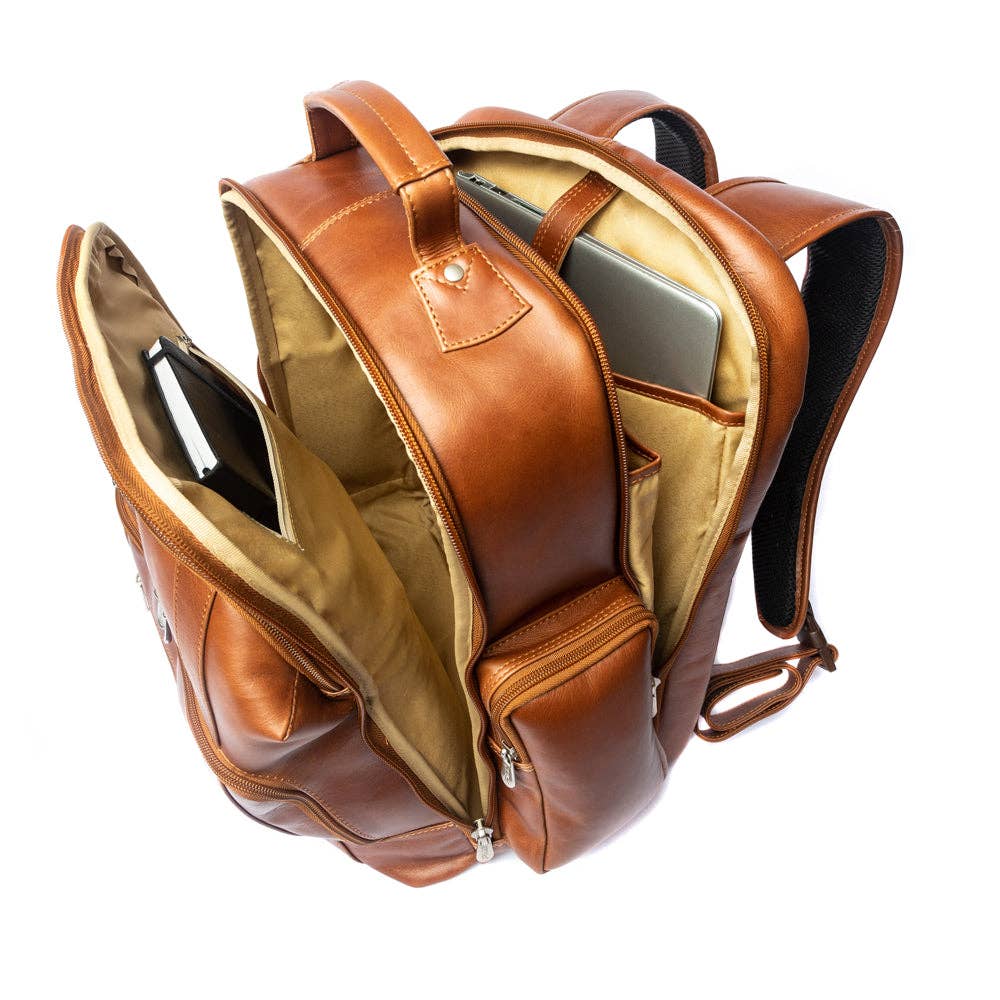 Piel Leather - Wholesale Backpack - Women's - POSITANO EXECUTIVE LAPTOP BACKPACK2