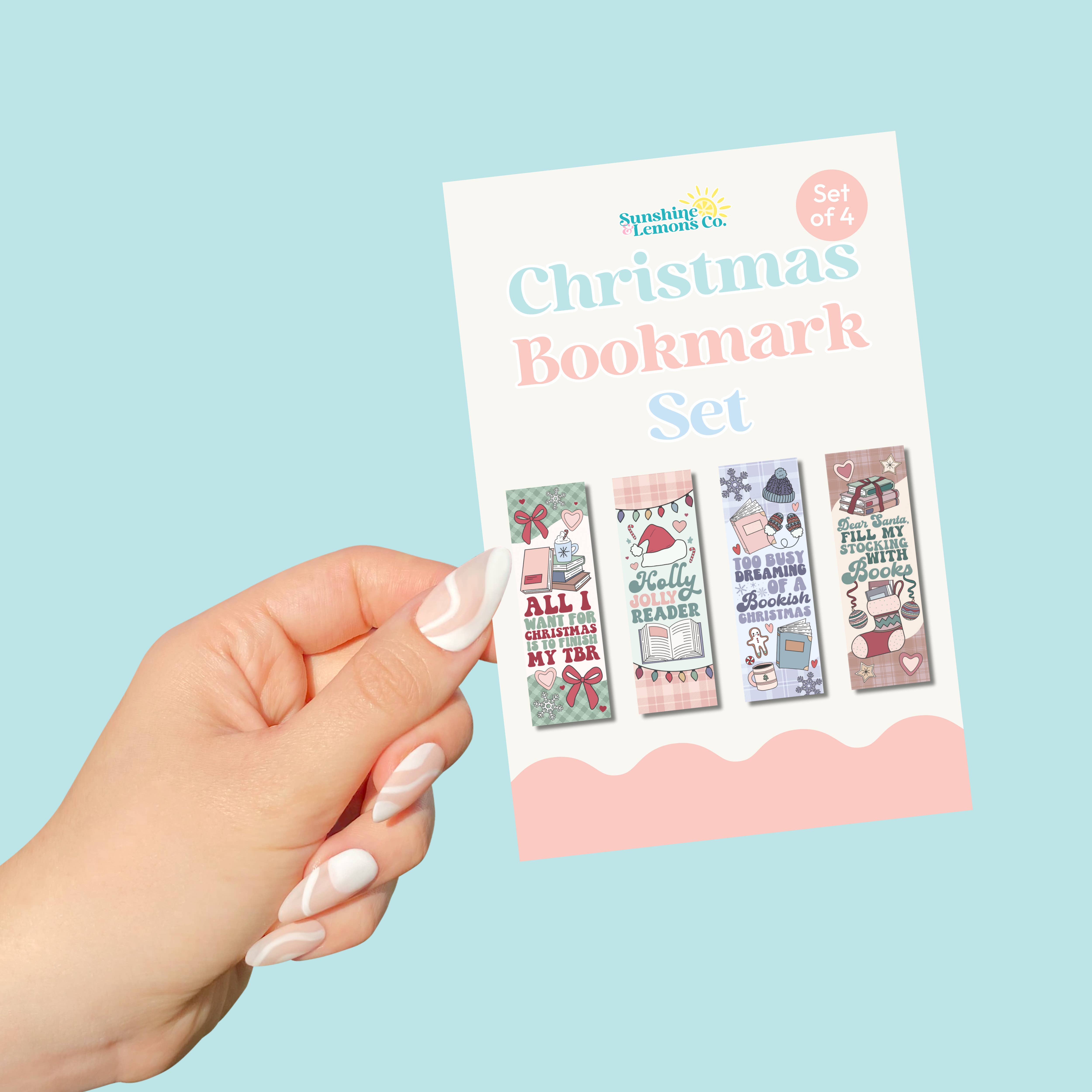 Sunshine & Lemons Co. - Wholesale Bookmark - Christmas Bookmark Set