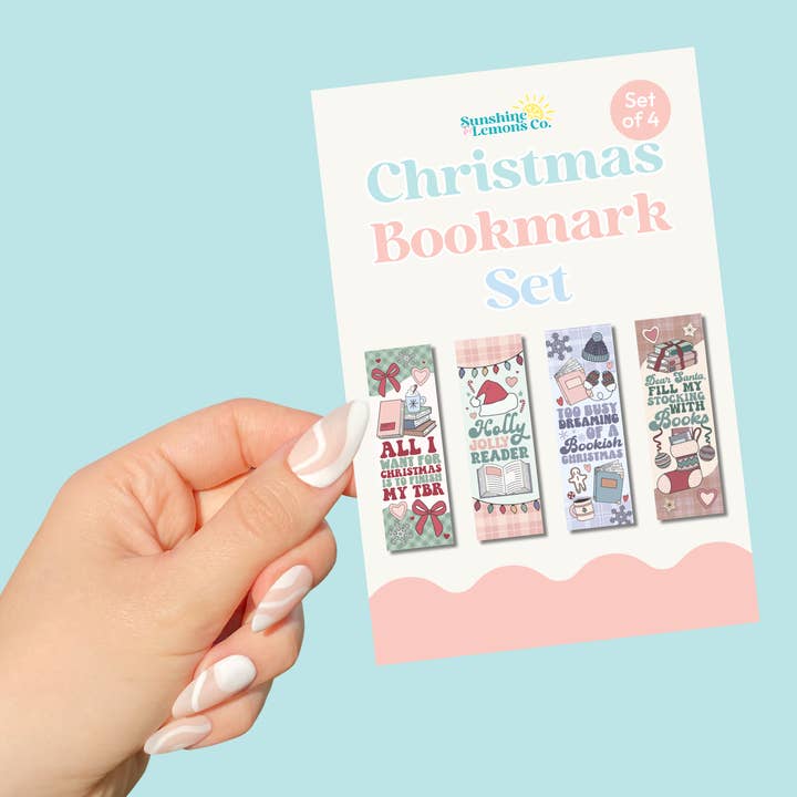 Sunshine & Lemons Co. - Wholesale Bookmark - Christmas Bookmark Set0