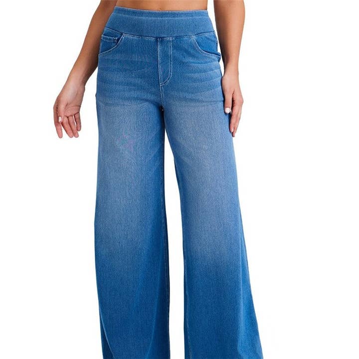 OceanusSwim - Wholesale Jeans - Women's - High Waist Plus Size Straight Jeans5