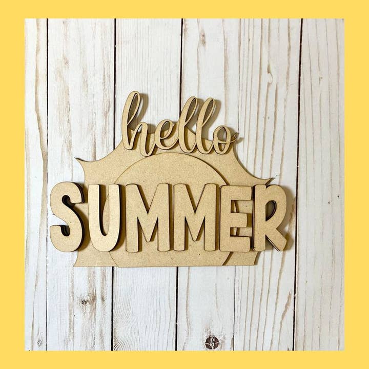 Denton Cove - Wholesale DIY Craft Kit - Hello Summer Sun DIY Craft Kit2