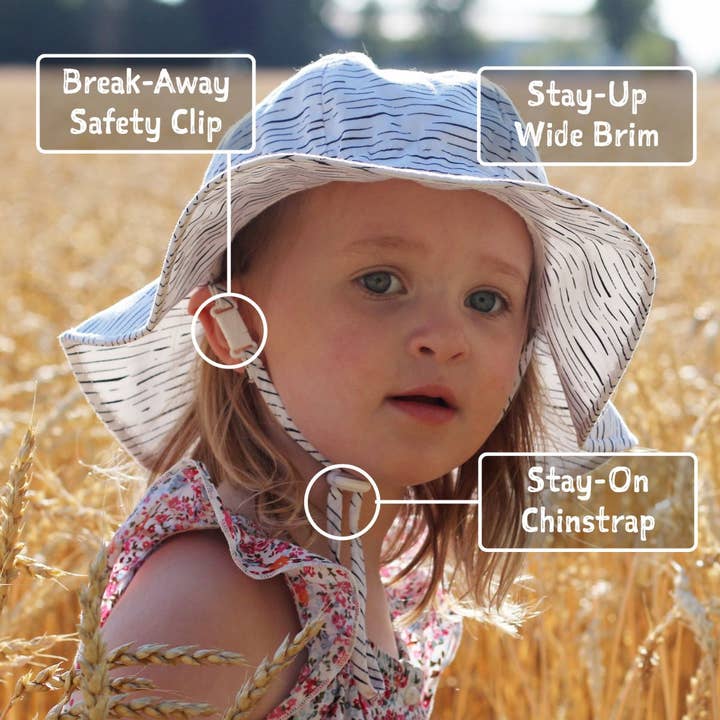 Jan & Jul - Wholesale Sun Hat - Kids - Bear | Cotton Floppy Sun Hat