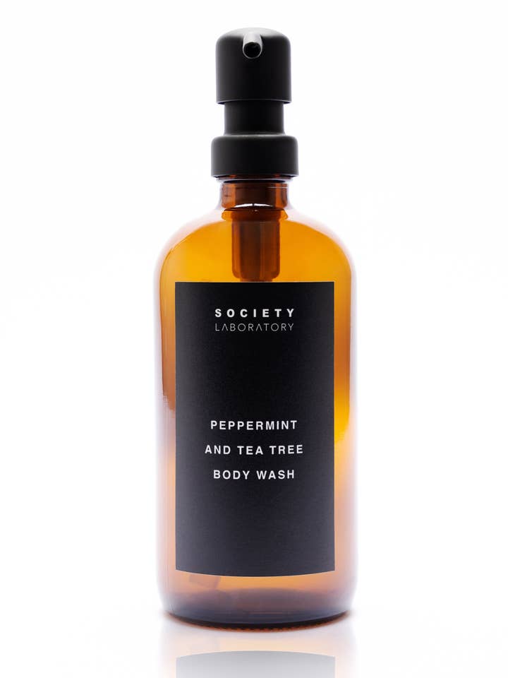 PEPPERMINT AND TEA TREE BODY WASH for wholesale by Society Laboratory