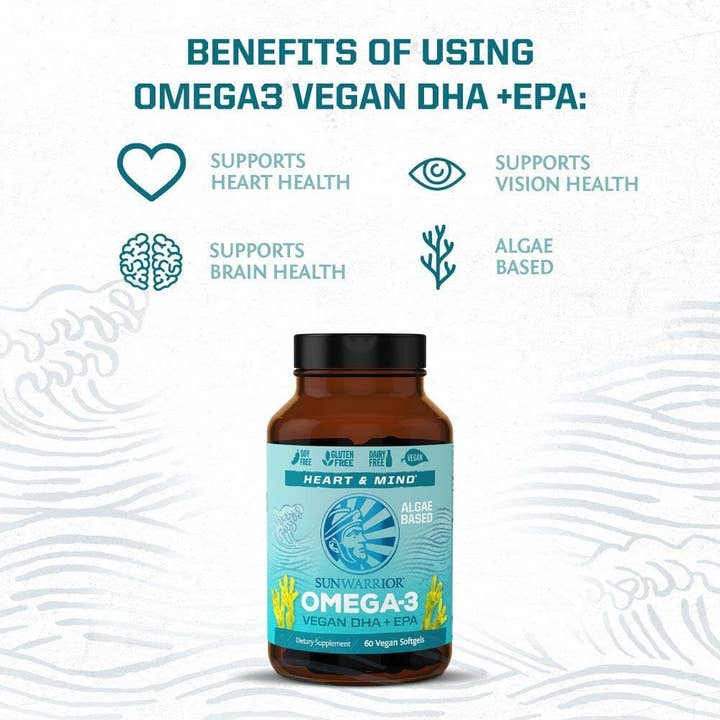 Sunwarrior - Wholesale Oral Supplement/Vitamin - Algae Omega-3 Supplement Capsules - Plant-Based, Vegan