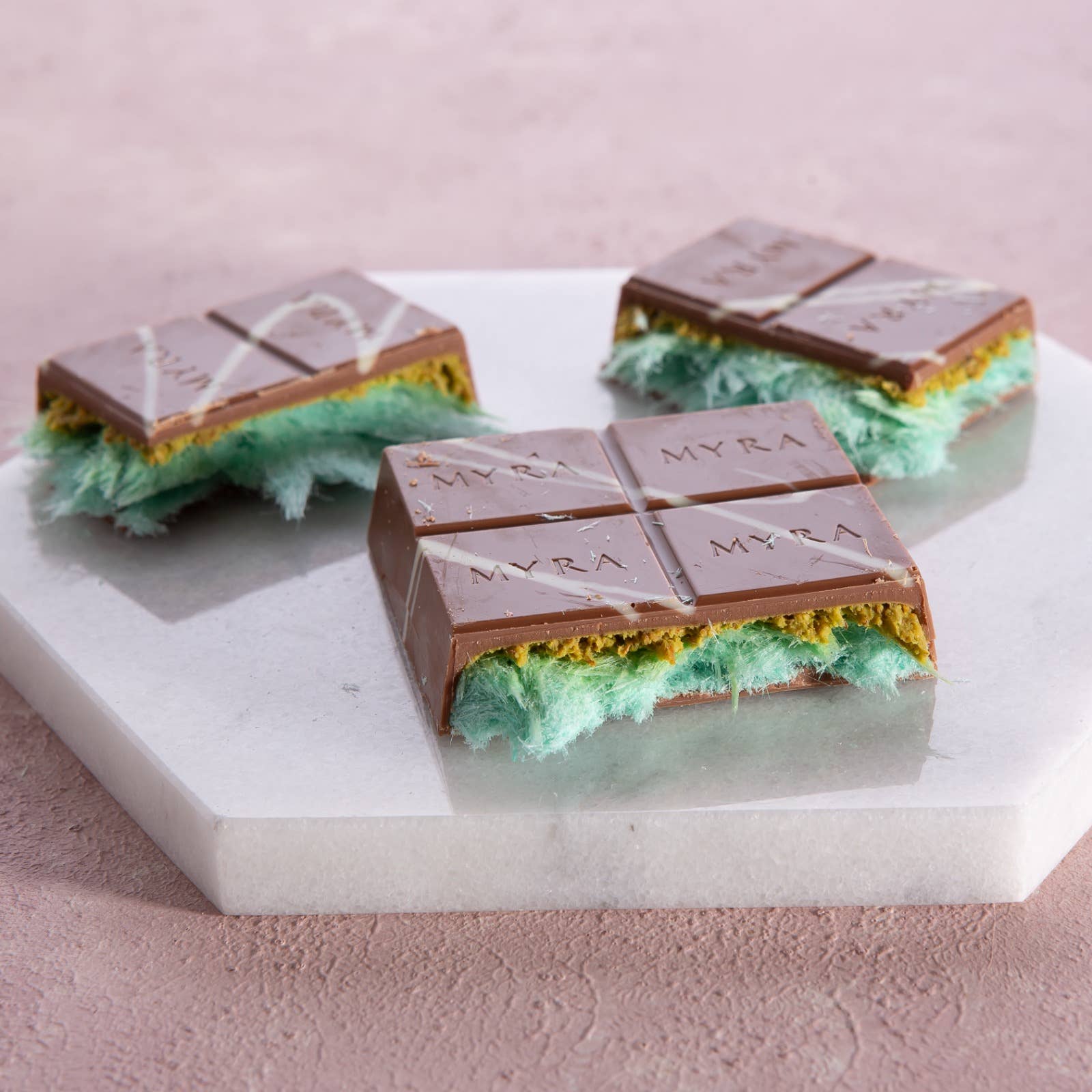 Carian's Bistro Chocolates - Wholesale Chocolate Bar - Caramel Viral Angel Hair Dubai Chocolate Cotton Candy2