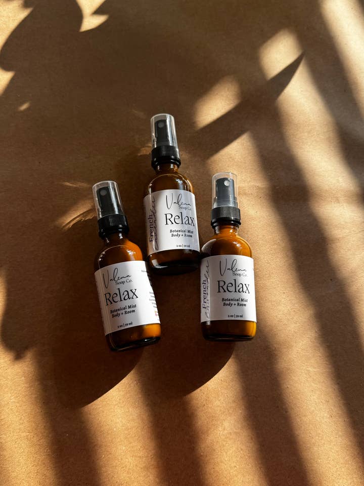 Relax Botanical Mist for wholesale by Valena Soap Co.
