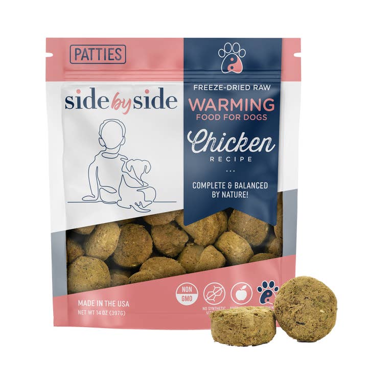 Freeze Dried Raw Chicken Patties (Warming) for wholesale by Side By Side