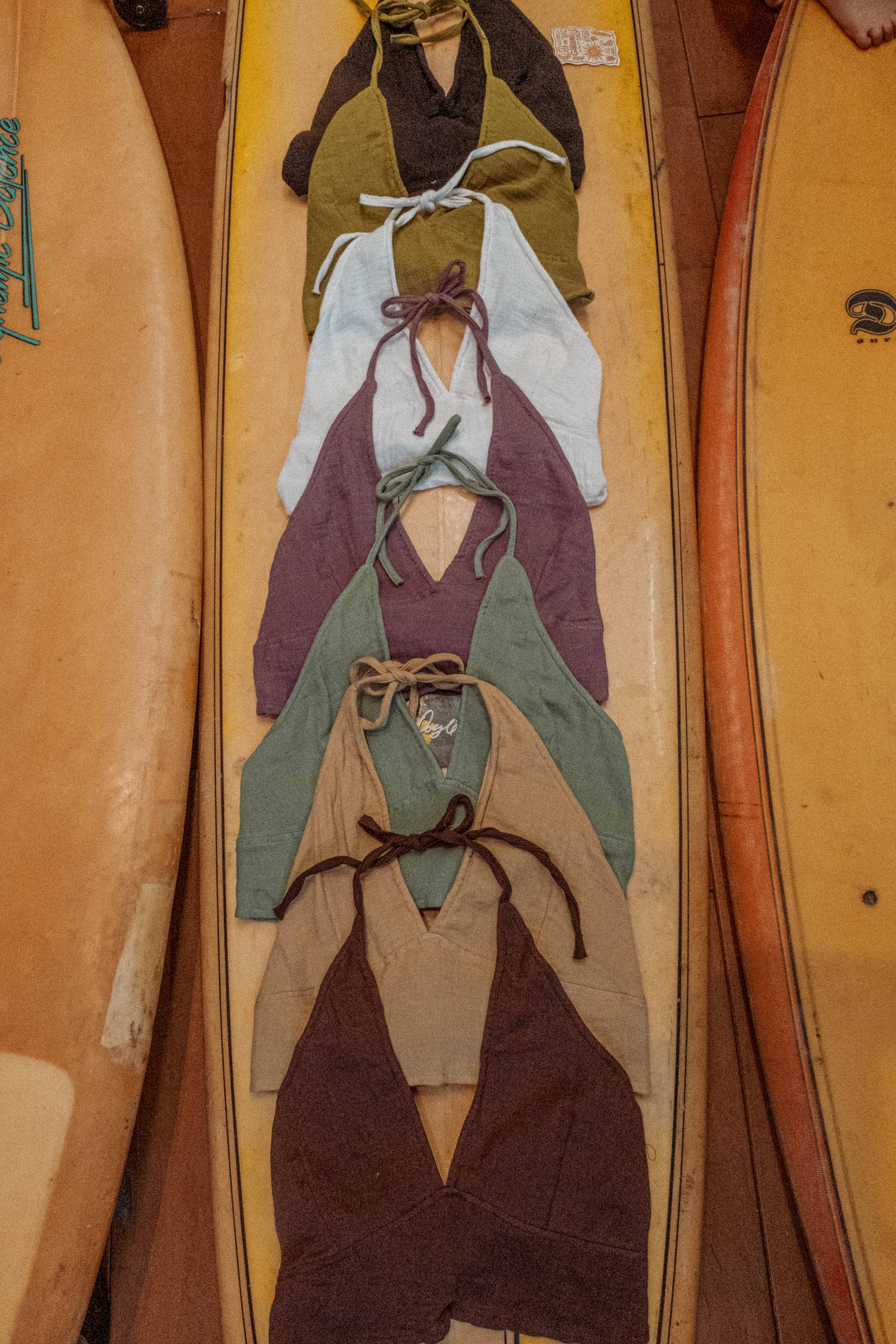 Gardenbelle Shop - Vente Brassière – femme - Soutien-gorge en coton biologique et bambou, haut de soutien-gorge confortable à nouer dans le dos.6